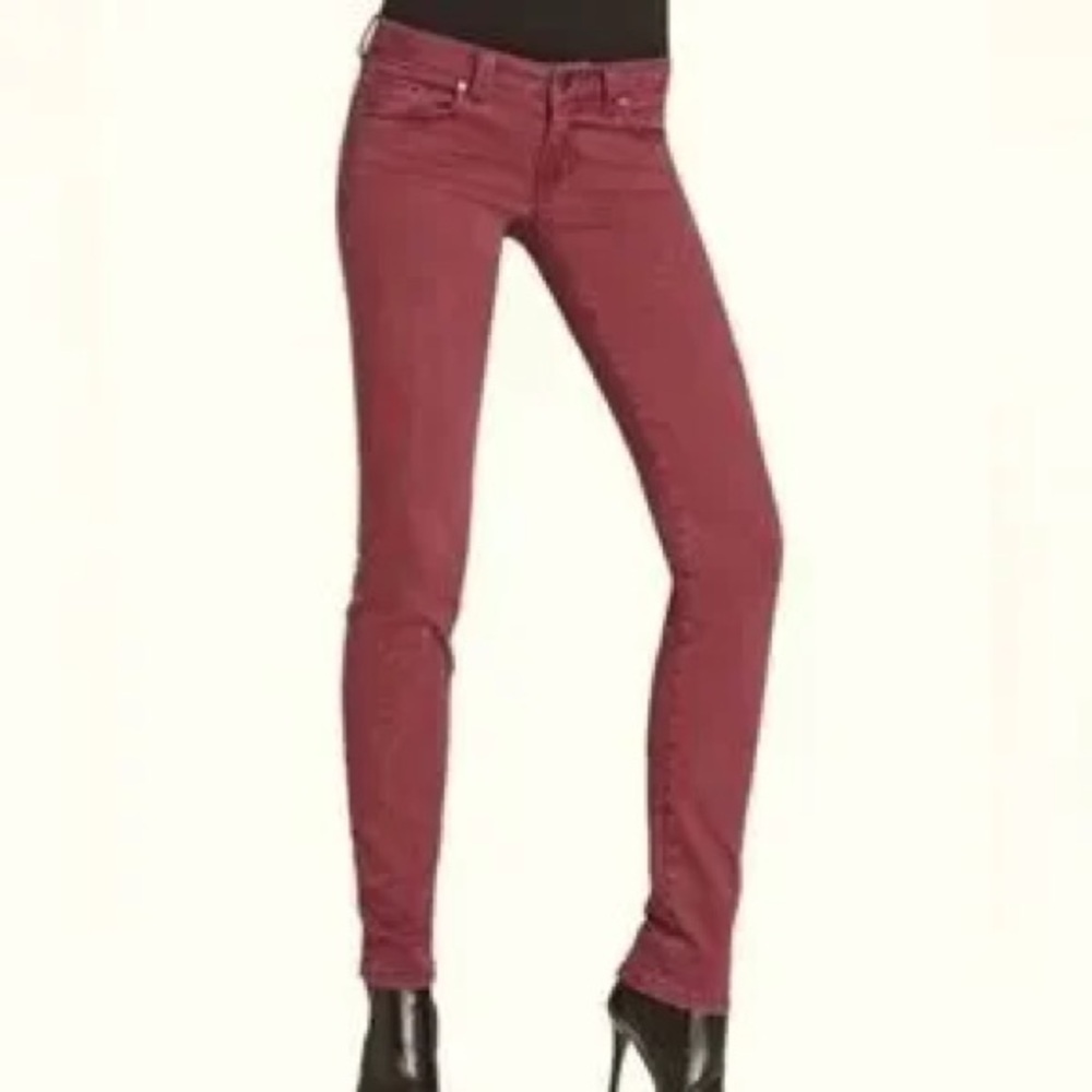 CAbi #919 Bordeaux Skinny Jean size 0